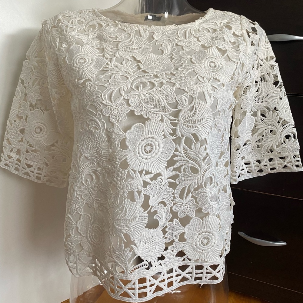 Off white top. Petite XS by Ann Taylor